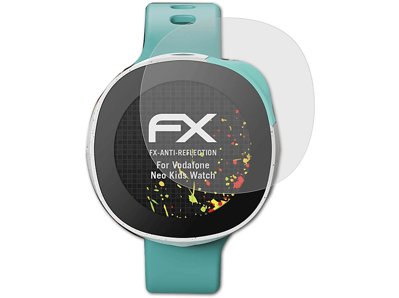 ATFOLIX 3x FX-Antireflex Displayschutz(für Vodafone Kids Watch) Neo