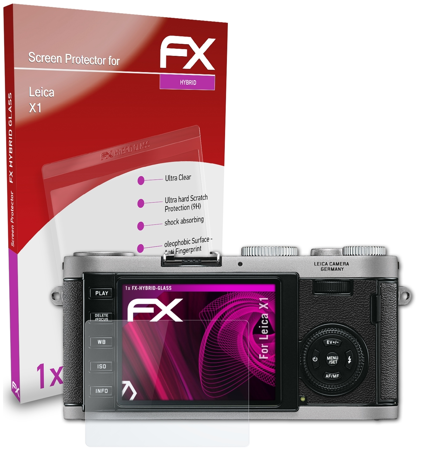 FX-Hybrid-Glass Schutzglas(für ATFOLIX X1) Leica