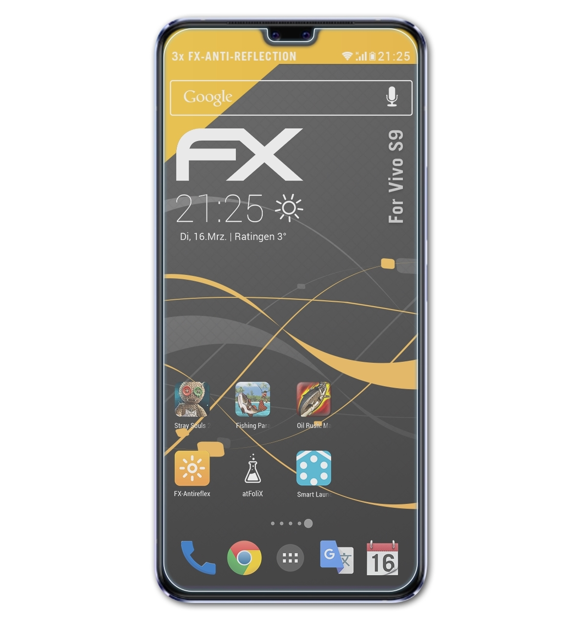 Vivo 3x S9) FX-Antireflex Displayschutz(für ATFOLIX