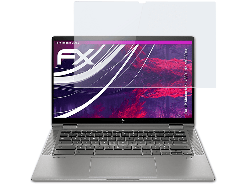 HP Schutzglas(für (14c-ca0430ng)) ATFOLIX x360 FX-Hybrid-Glass Chromebook