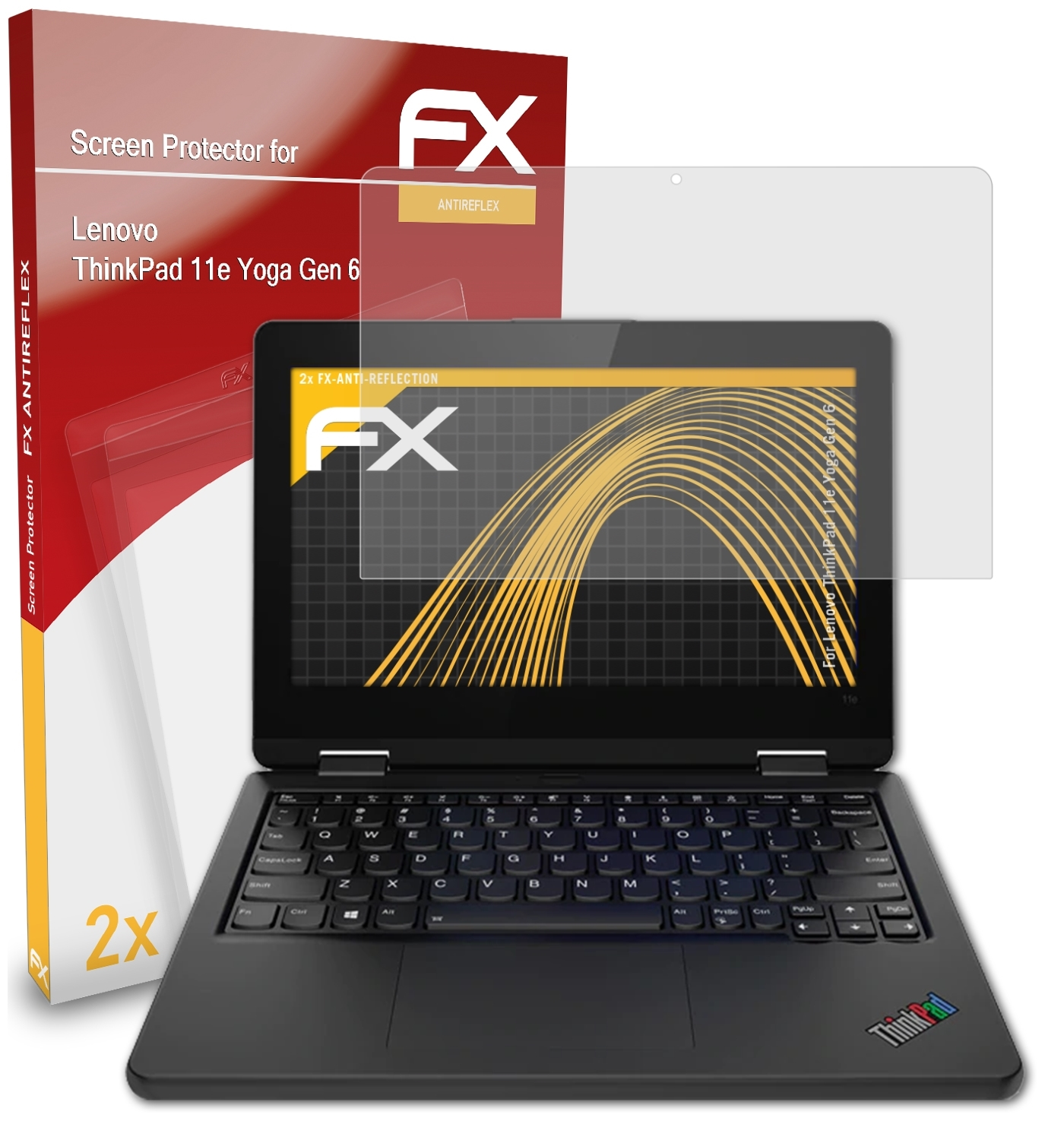 11e (Gen FX-Antireflex Displayschutz(für ThinkPad ATFOLIX Yoga 6)) 2x Lenovo