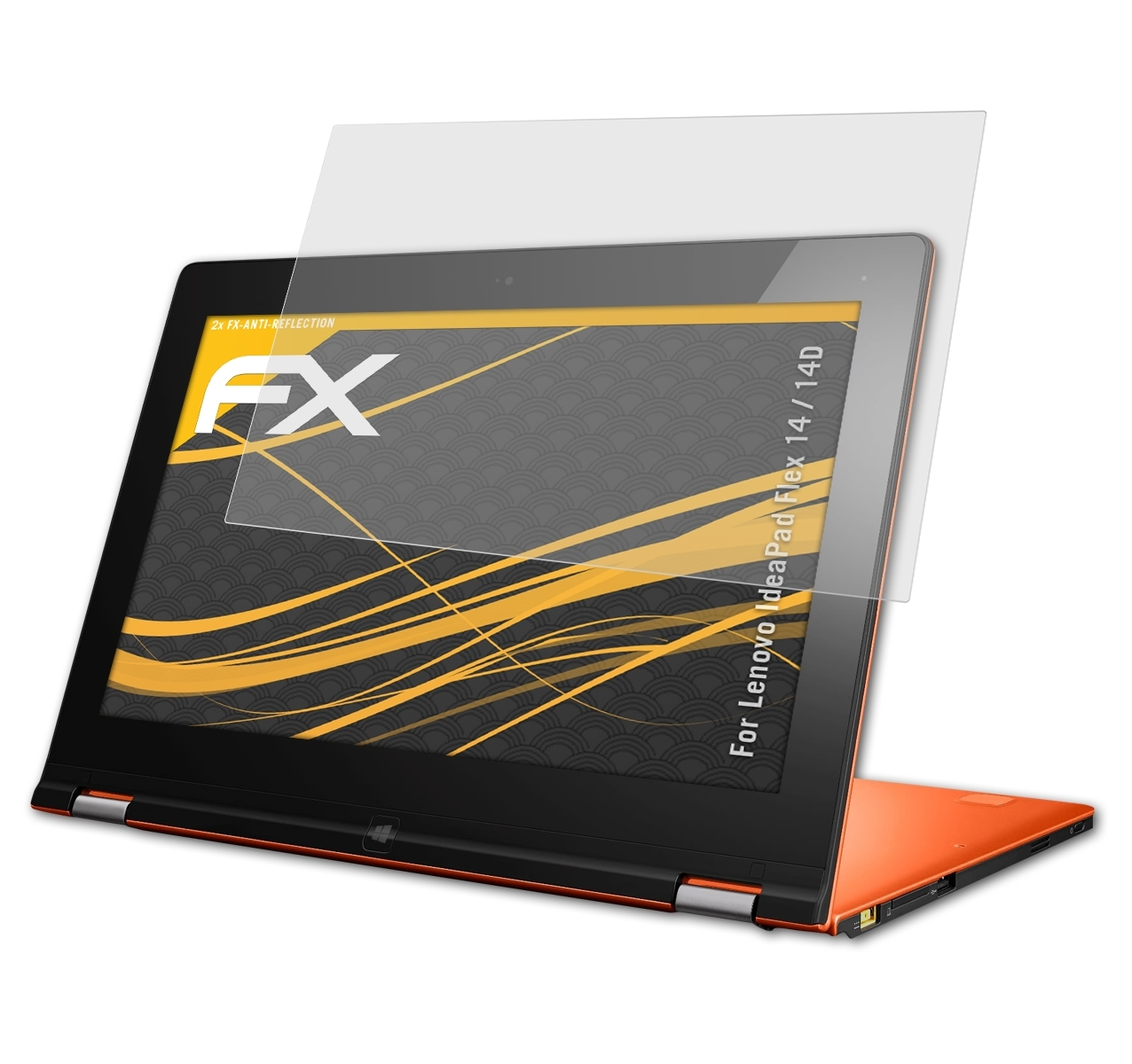 IdeaPad FX-Antireflex 14D) 2x Flex 14 / Lenovo ATFOLIX Displayschutz(für