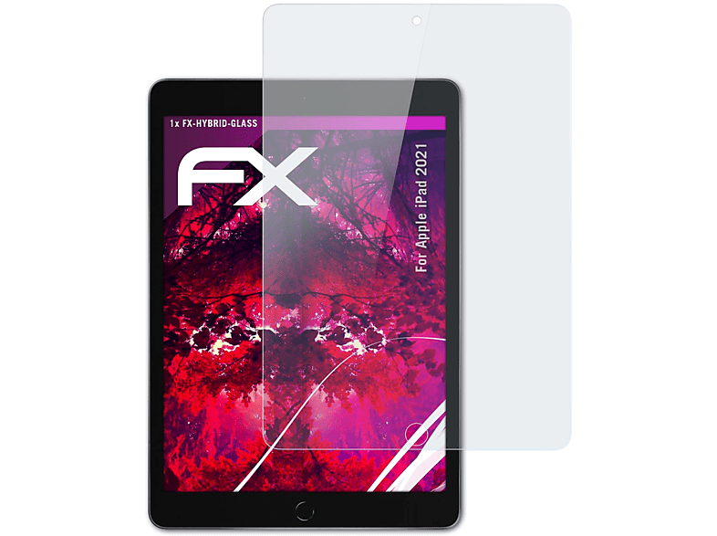 FX-Hybrid-Glass Apple (2021)) Schutzglas(für ATFOLIX iPad