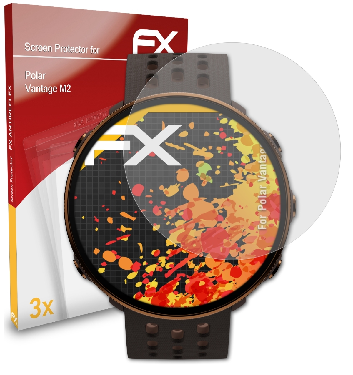ATFOLIX 3x Vantage FX-Antireflex M2) Polar Displayschutz(für