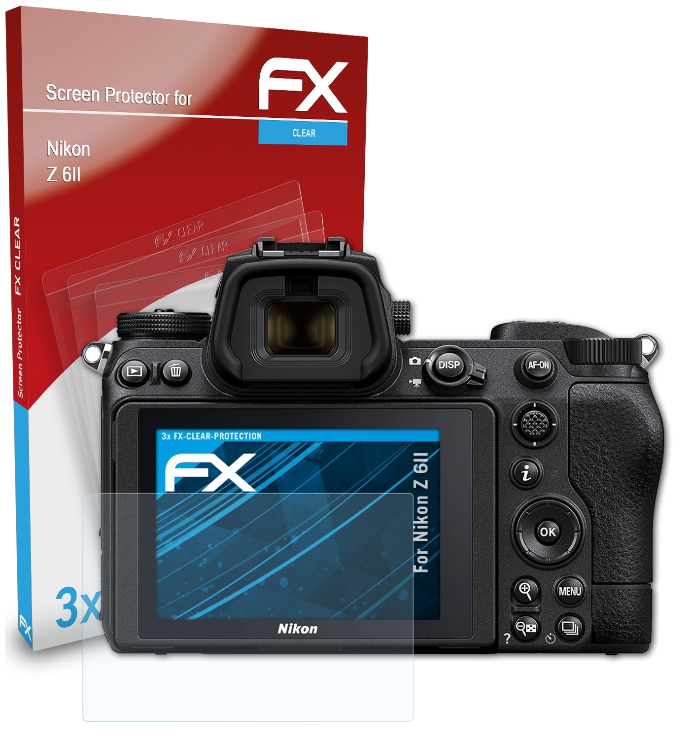 3x Displayschutz(für Z 6II) FX-Clear ATFOLIX Nikon