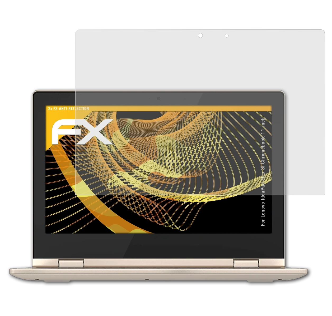 ATFOLIX 2x FX-Antireflex Displayschutz(für Flex Chromebook 3i IdeaPad inch)) (11 Lenovo