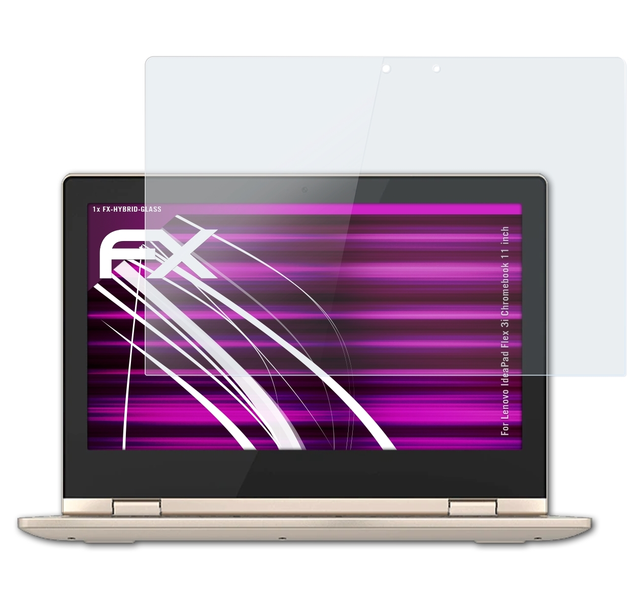 Chromebook 3i (11 IdeaPad Schutzglas(für Flex ATFOLIX FX-Hybrid-Glass inch)) Lenovo