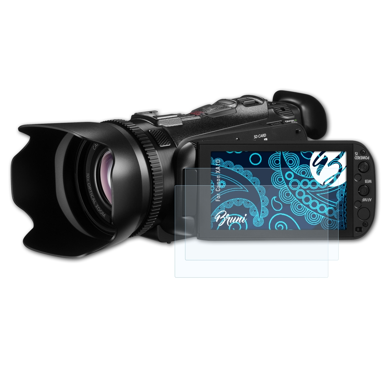 BRUNI 2x Basics-Clear Canon Schutzfolie(für XA10)