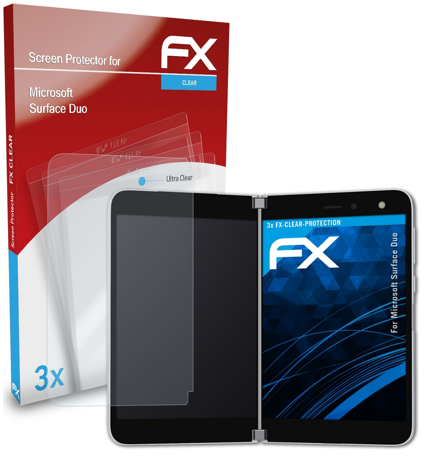 Displayschutz(für FX-Clear 3x Surface Microsoft Duo) ATFOLIX