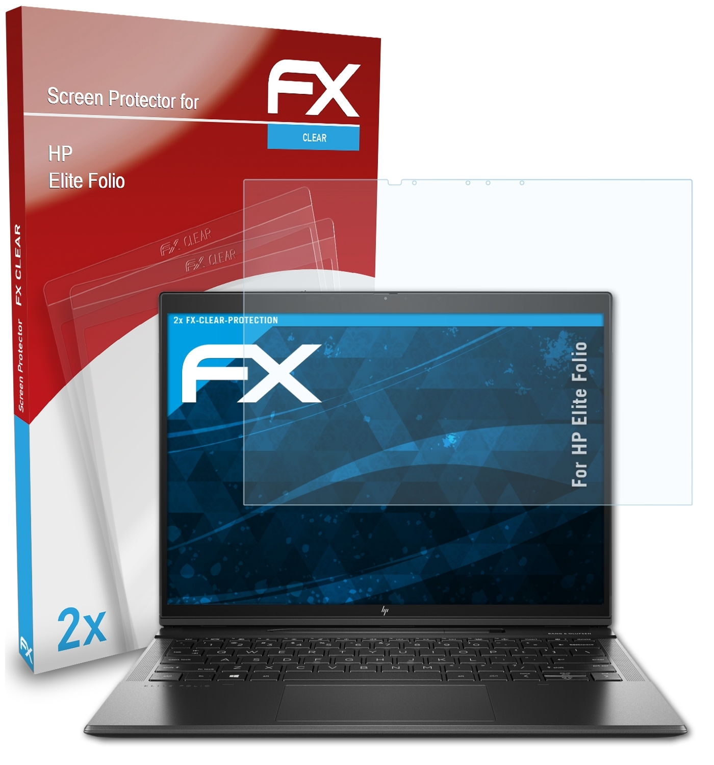 ATFOLIX 2x FX-Clear Displayschutz(für HP Folio) Elite