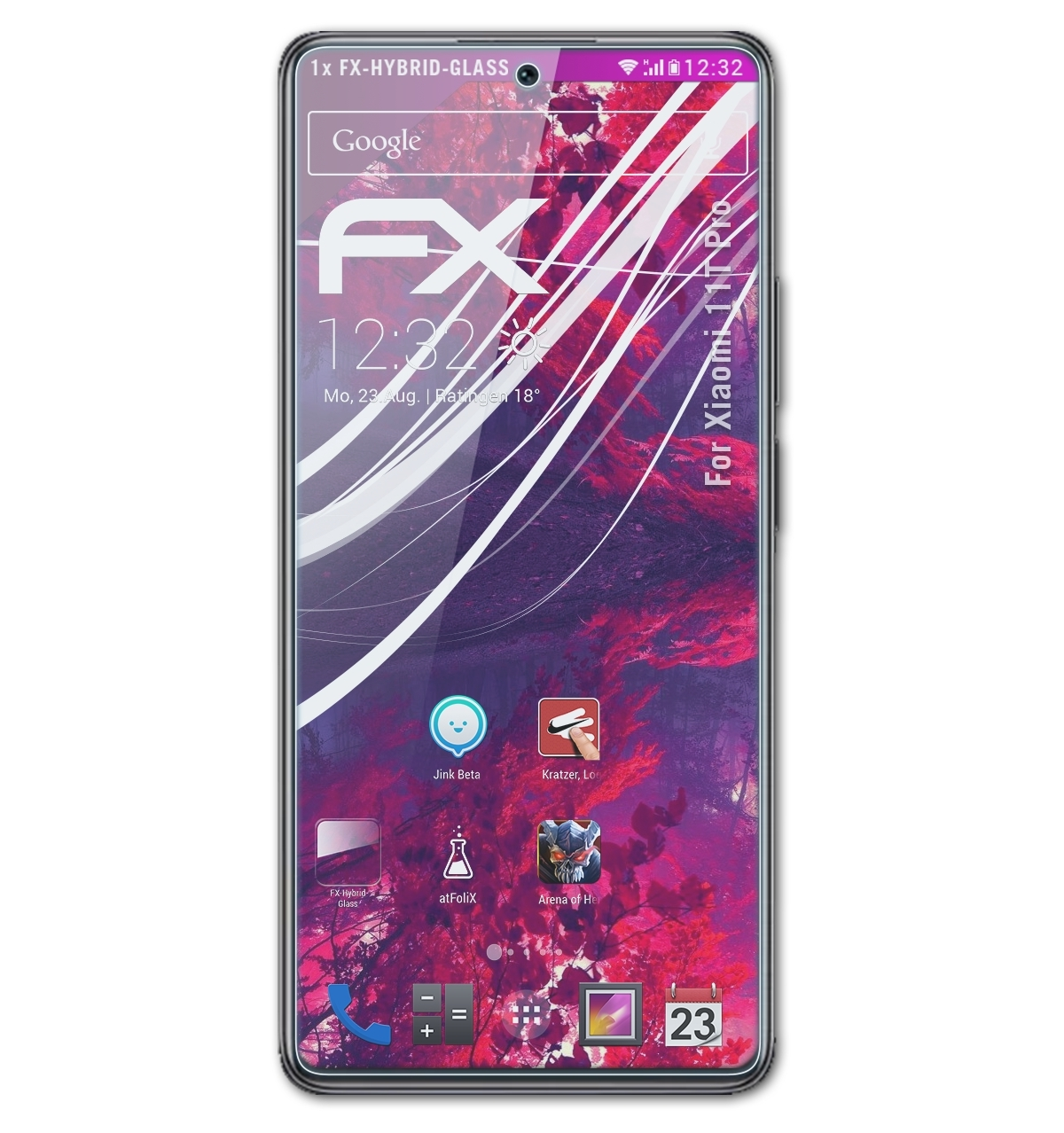 Schutzglas(für 11T FX-Hybrid-Glass ATFOLIX Pro) Xiaomi