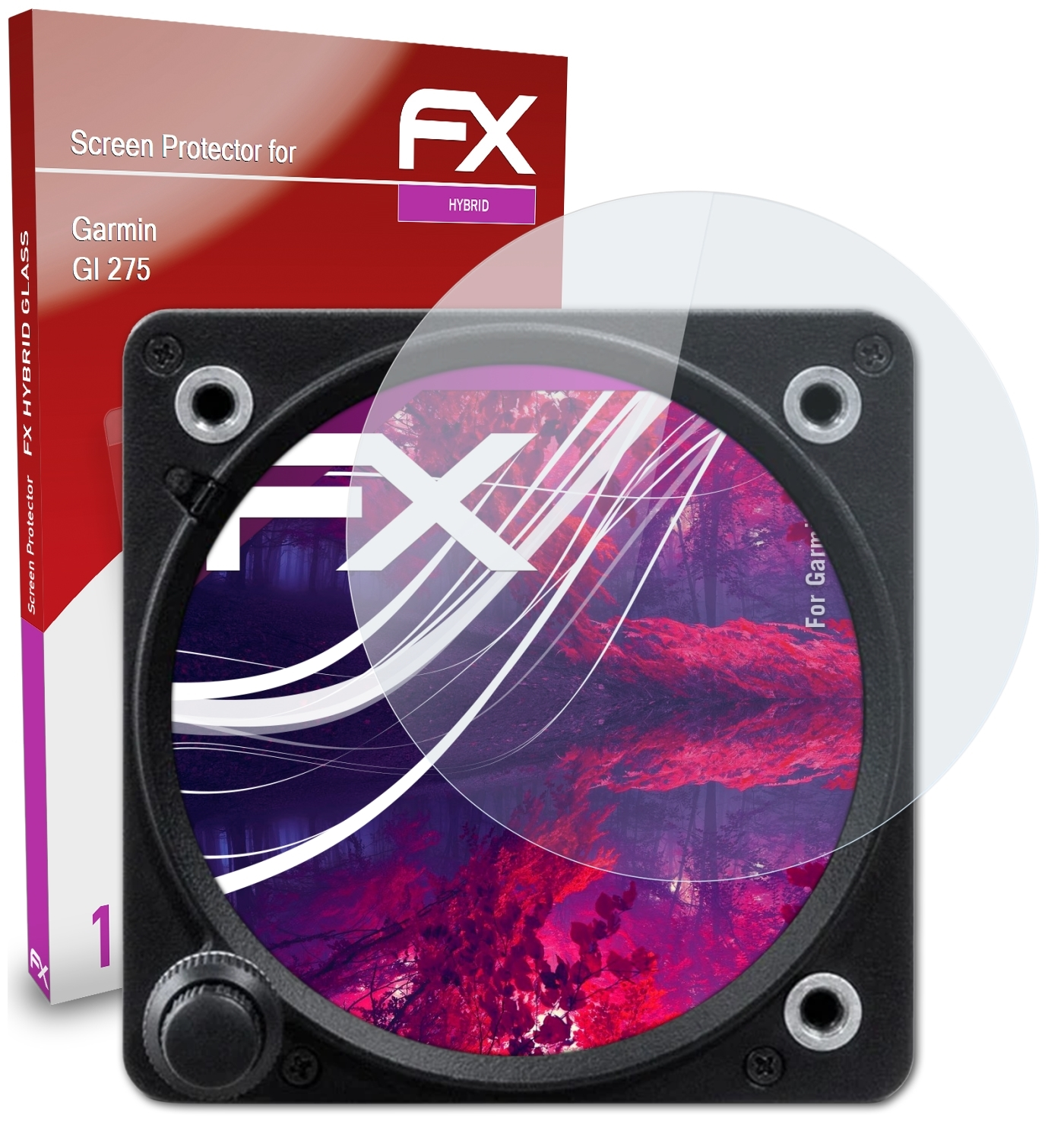ATFOLIX FX-Hybrid-Glass Schutzglas(für Garmin GI 275)