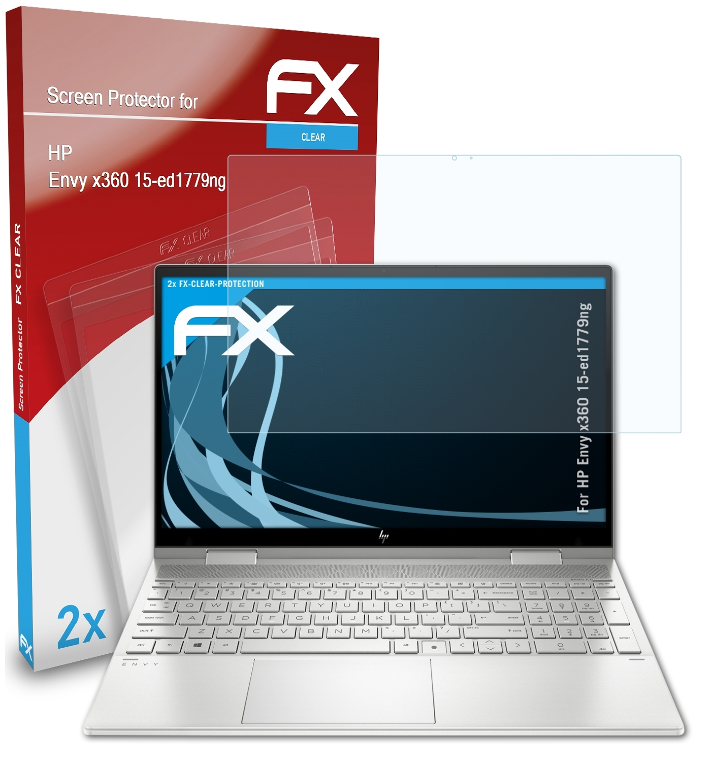 Envy ATFOLIX HP x360 2x Displayschutz(für FX-Clear (15-ed1779ng))
