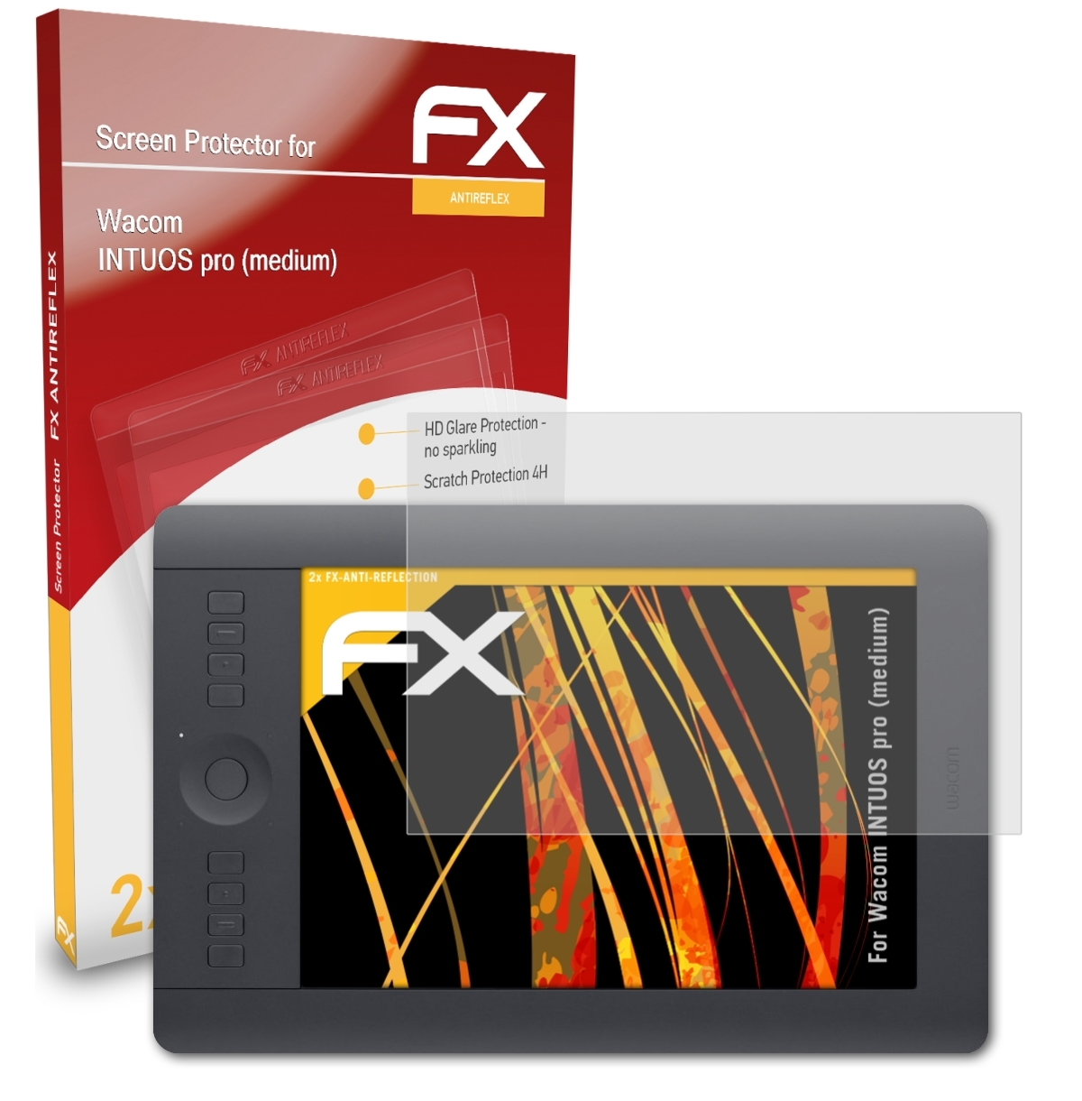 Wacom Displayschutz(für (medium)) INTUOS FX-Antireflex pro ATFOLIX 2x