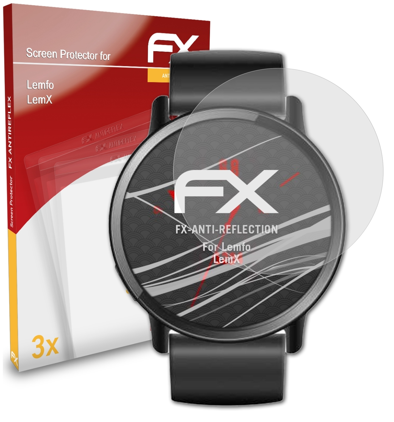 LemX) 3x Displayschutz(für Lemfo ATFOLIX FX-Antireflex
