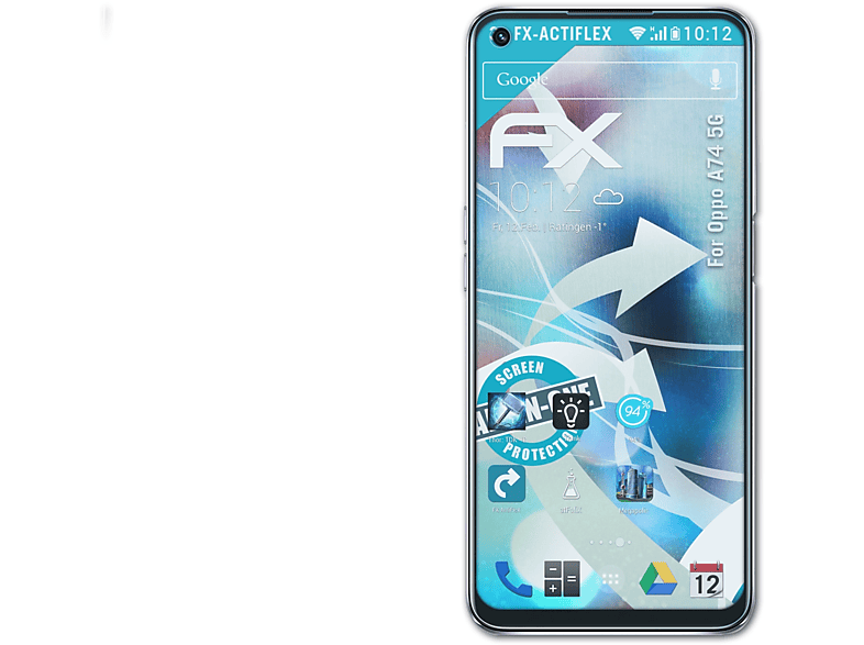 ATFOLIX 3x FX-ActiFleX Displayschutz(für Oppo A74 5G)