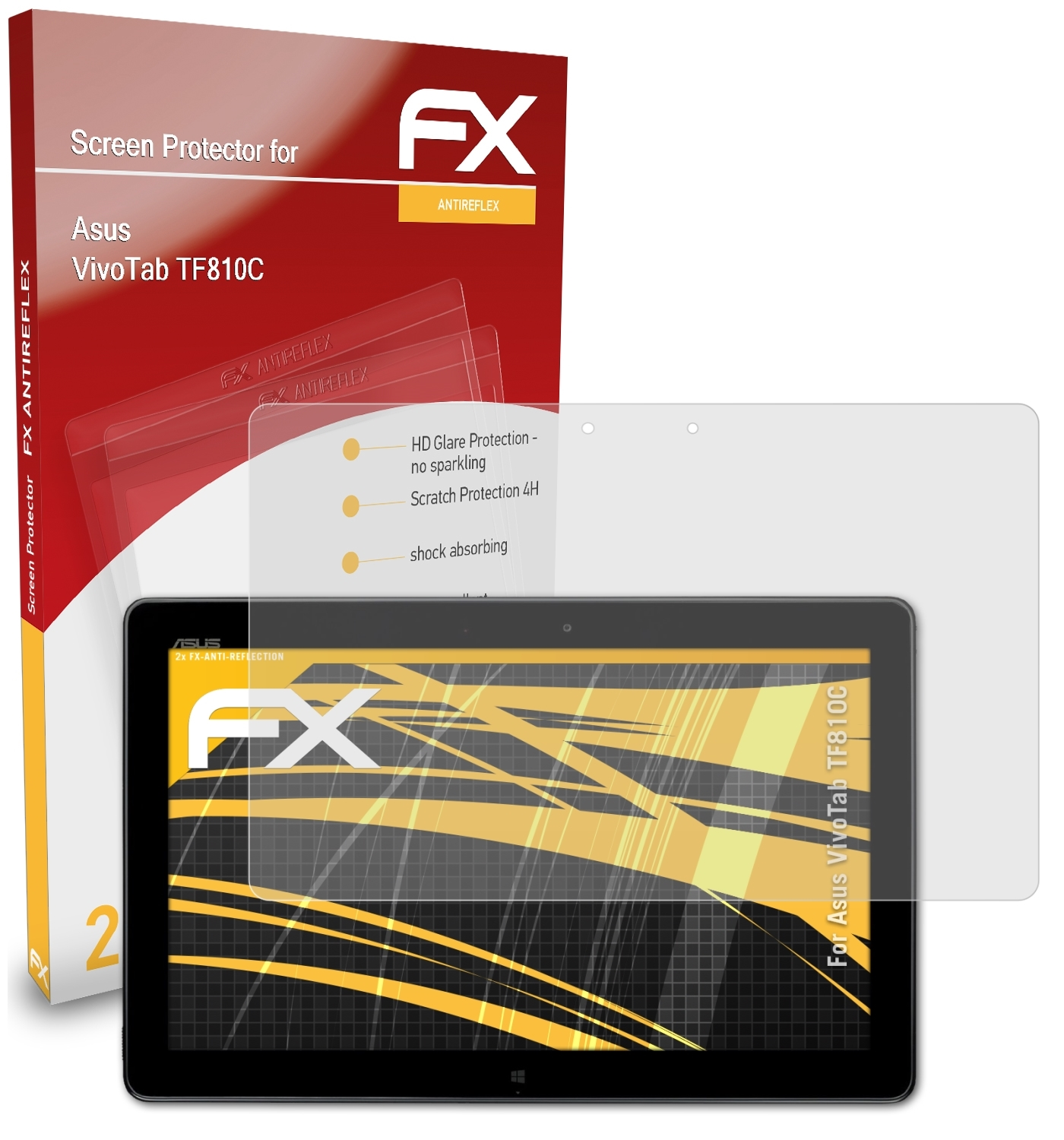 TF810C) VivoTab 2x Asus Displayschutz(für ATFOLIX FX-Antireflex