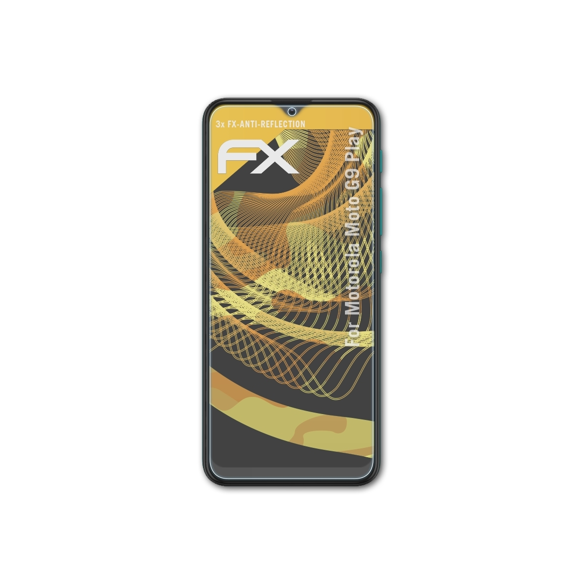 ATFOLIX 3x Displayschutz(für FX-Antireflex Moto Play) Motorola G9