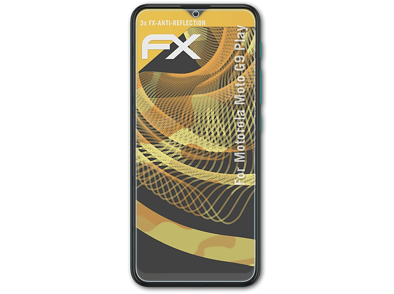 ATFOLIX 3x FX-Antireflex Displayschutz(für Motorola Moto G9 Play) | Displayschutzfolien & Gläser