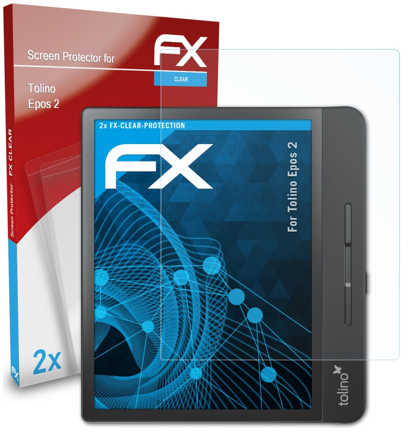 FX-Clear Epos Displayschutz(für Tolino ATFOLIX 2) 2x