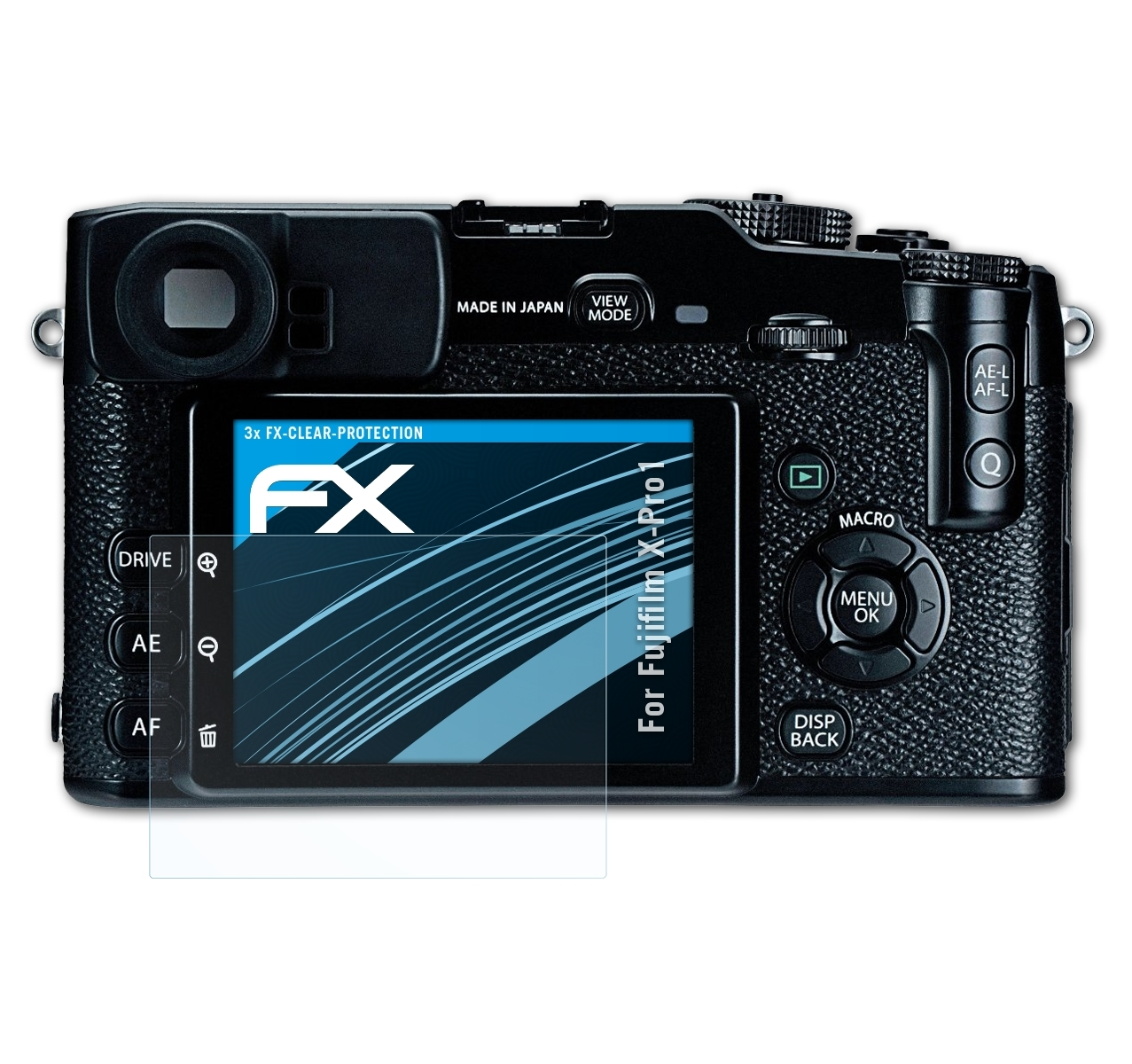 ATFOLIX 3x Displayschutz(für FX-Clear Fujifilm X-Pro1)