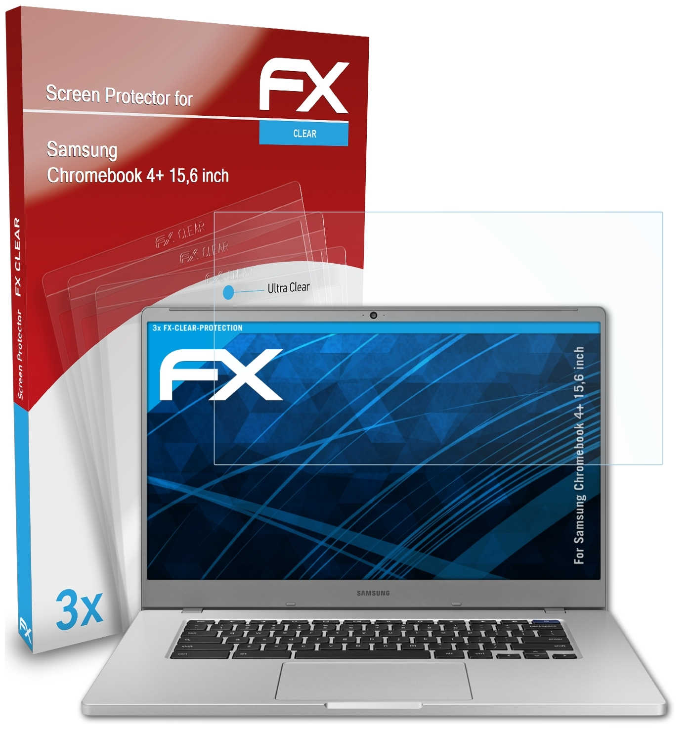 ATFOLIX 3x Chromebook FX-Clear inch)) Displayschutz(für (15,6 4+ Samsung