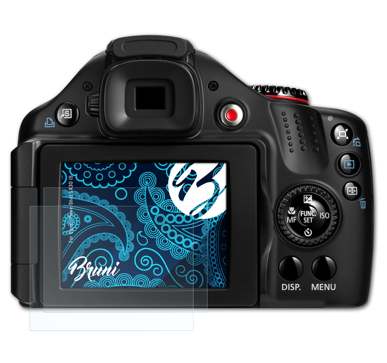 IS) PowerShot 2x BRUNI Canon Basics-Clear Schutzfolie(für SX30
