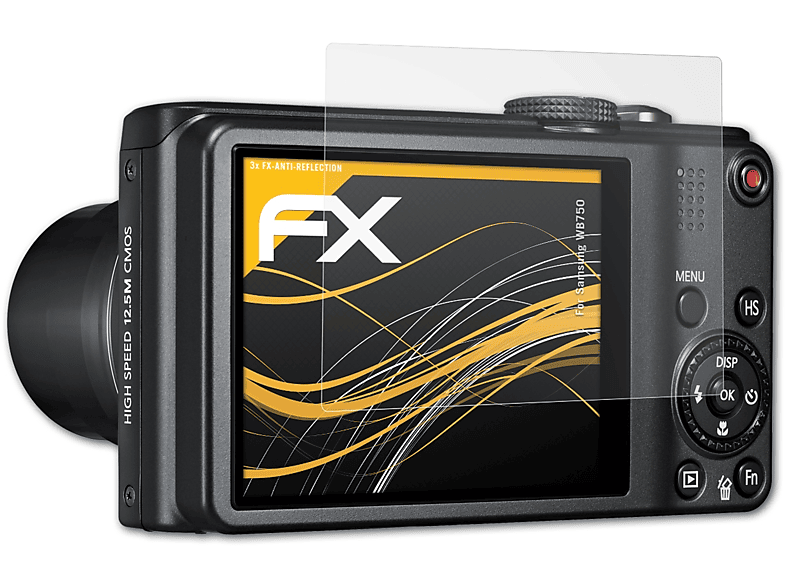 ATFOLIX FX-Antireflex Samsung Displayschutz(für WB750) 3x