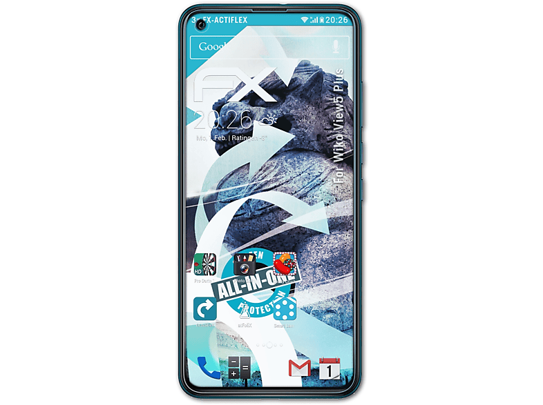 FX-ActiFleX ATFOLIX View5 3x Plus) Wiko Displayschutz(für