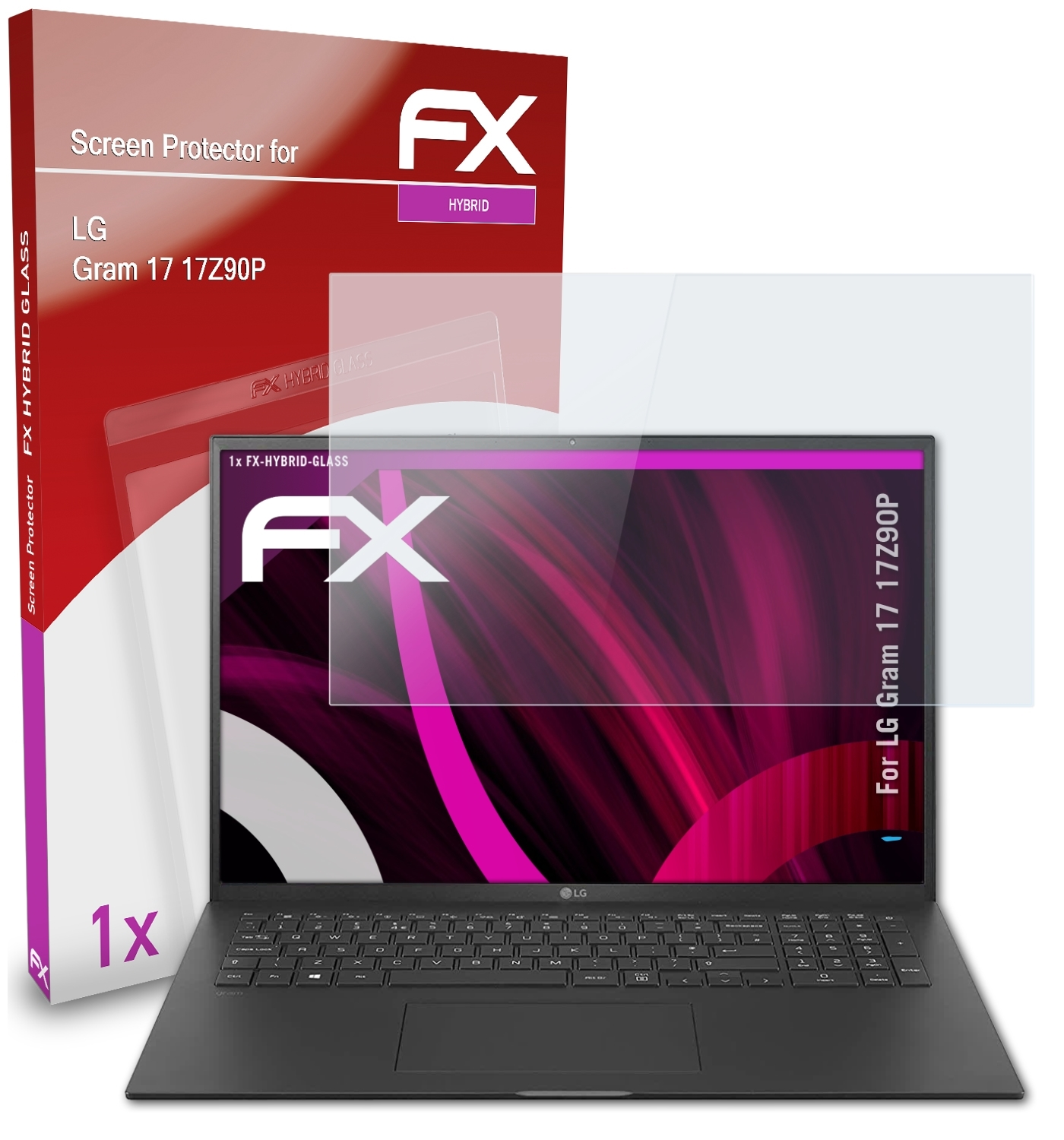 FX-Hybrid-Glass (17Z90P)) Gram ATFOLIX Schutzglas(für LG 17