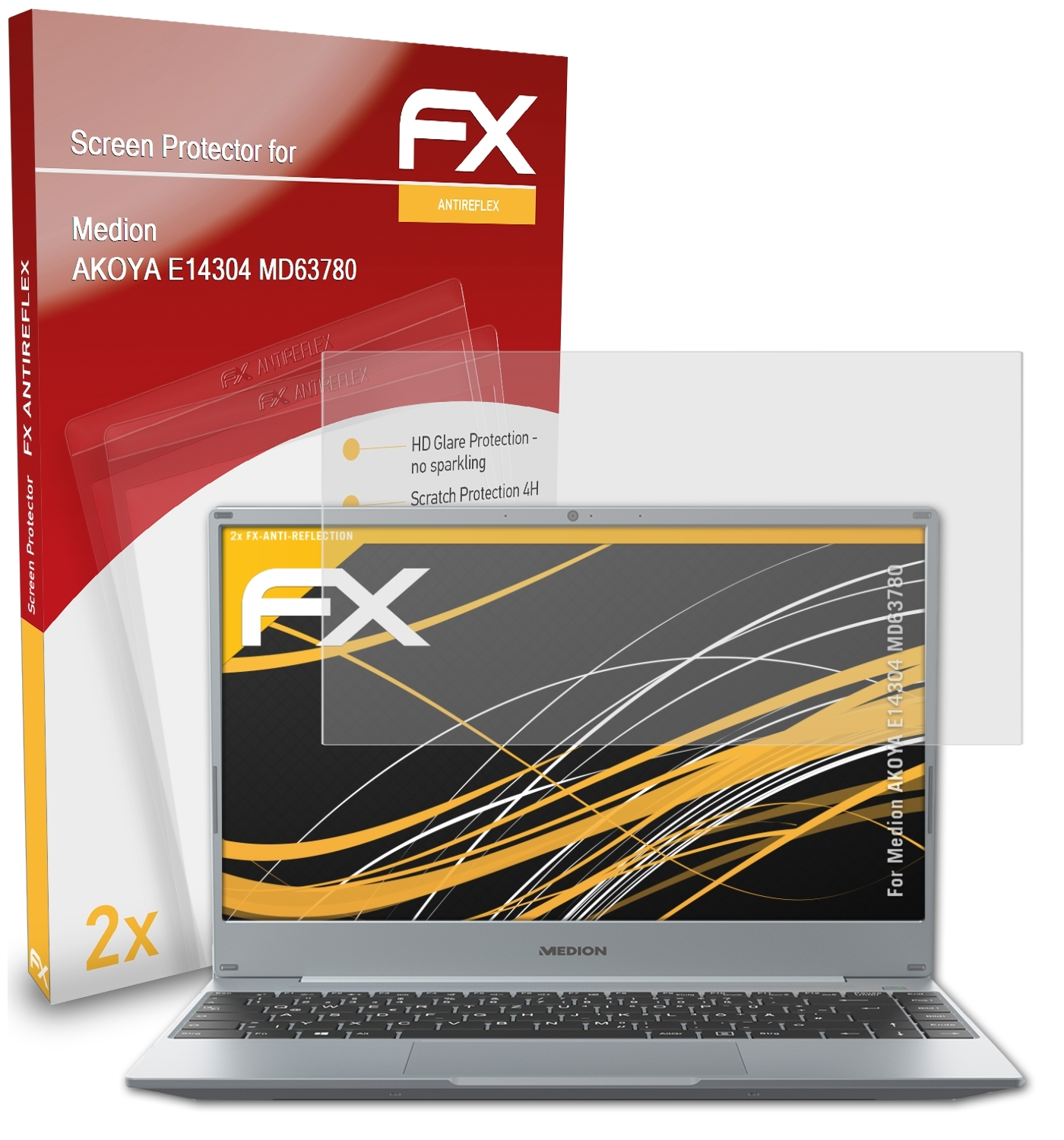 Medion ATFOLIX 2x AKOYA FX-Antireflex E14304 Displayschutz(für (MD63780))