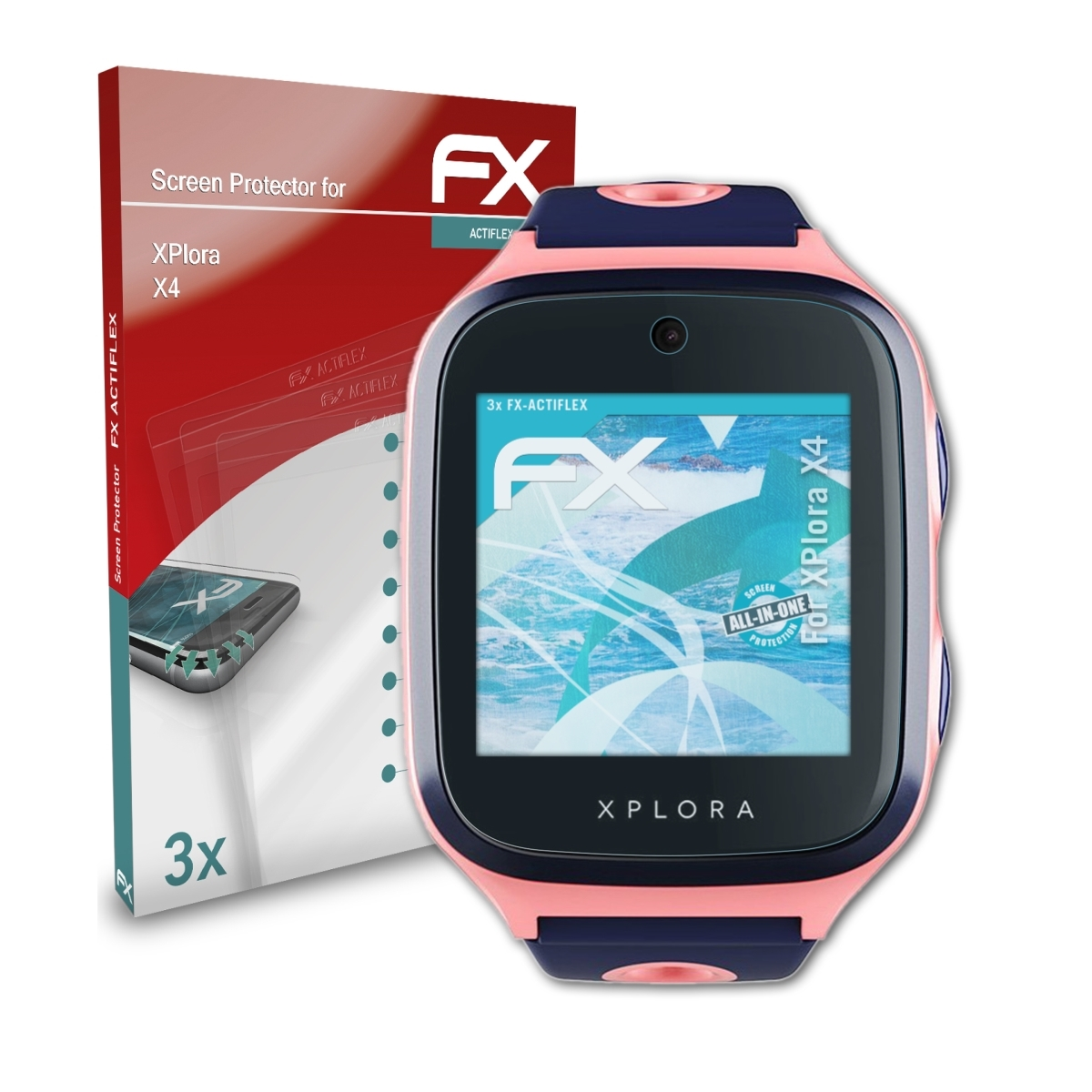 X4) XPlora FX-ActiFleX 3x Displayschutz(für ATFOLIX