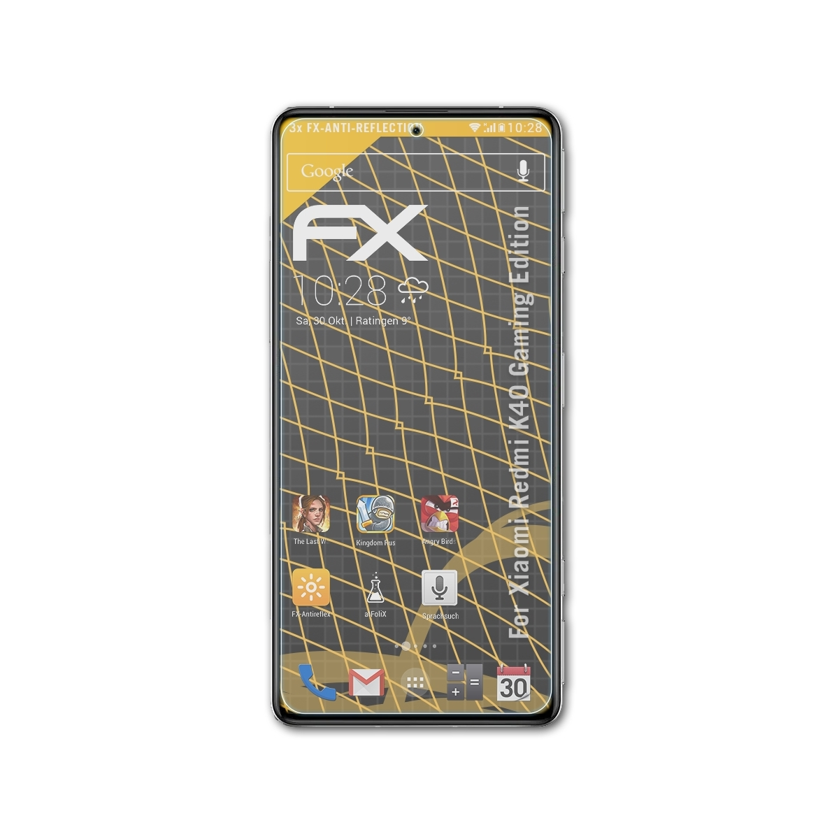 ATFOLIX 3x FX-Antireflex Edition) Gaming Displayschutz(für K40 Xiaomi Redmi