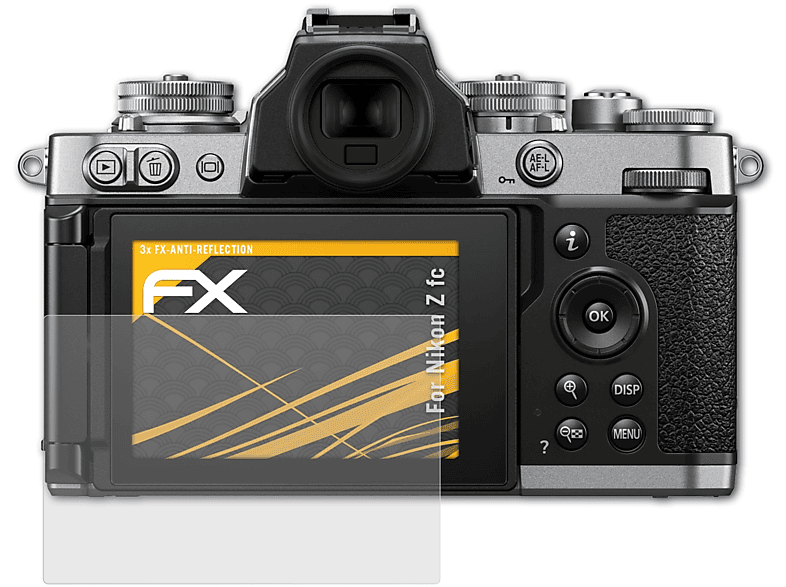 ATFOLIX 3x FX-Antireflex Displayschutz(für Nikon Z fc)