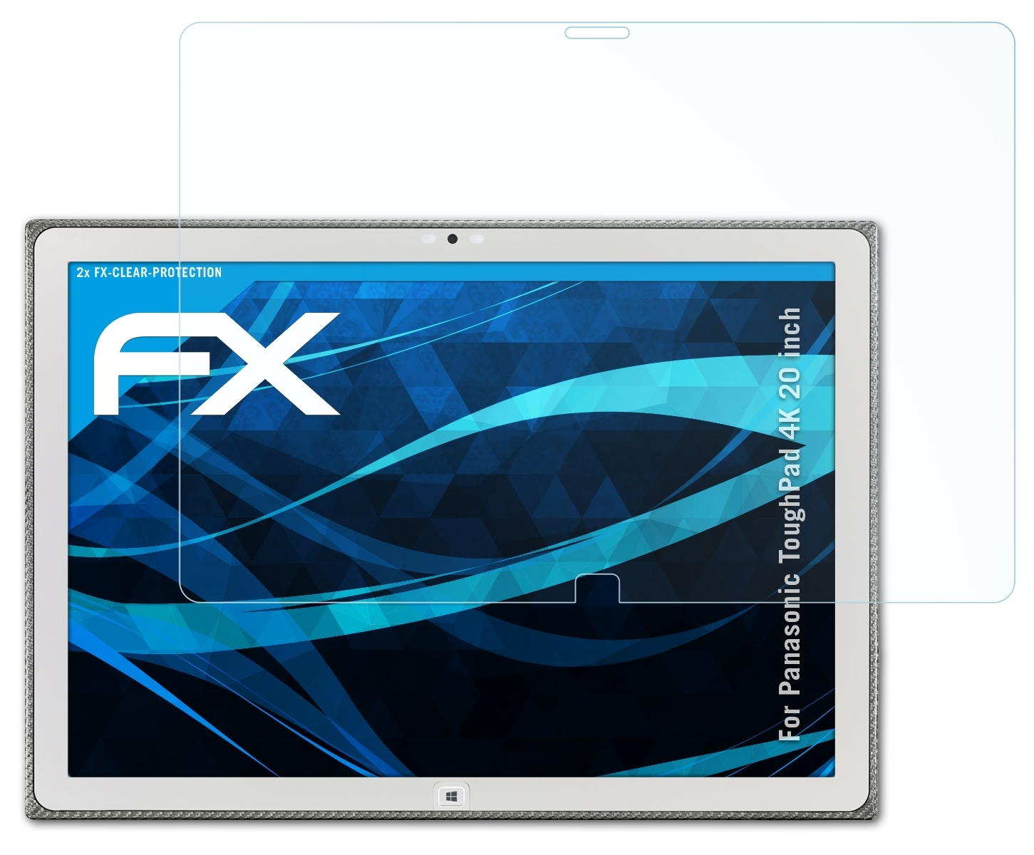 inch)) Panasonic Displayschutz(für ToughPad (20 4K 2x FX-Clear ATFOLIX