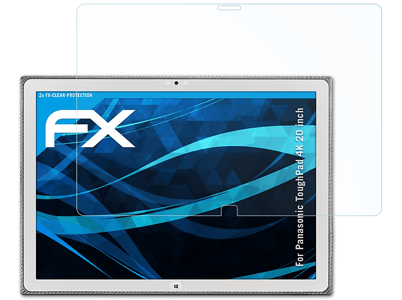 FX-Clear Displayschutz(für ToughPad ATFOLIX 4K Panasonic inch)) 2x (20