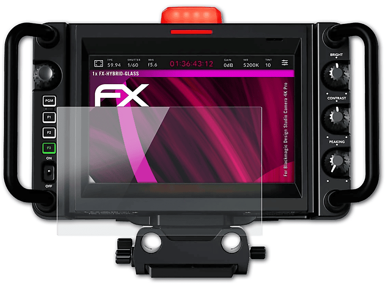 Blackmagic FX-Hybrid-Glass 4K Schutzglas(für Design Camera Pro) Studio ATFOLIX