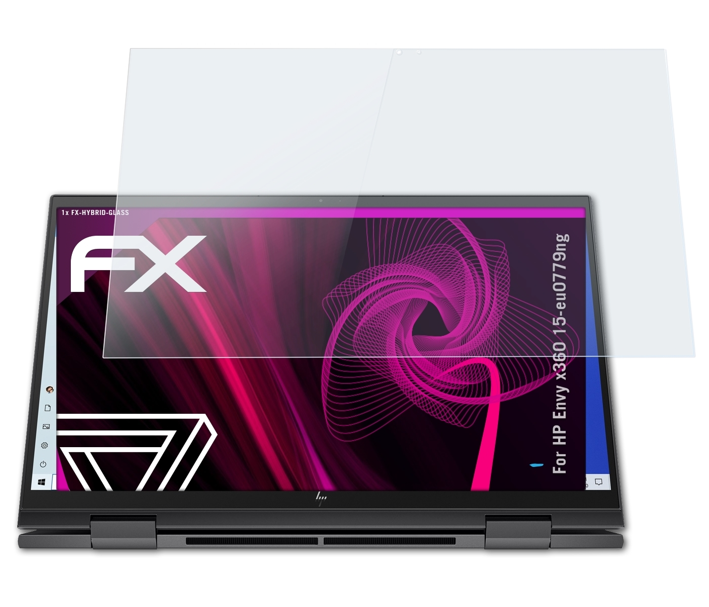 ATFOLIX FX-Hybrid-Glass 15-eu0779ng) Envy x360 Schutzglas(für HP