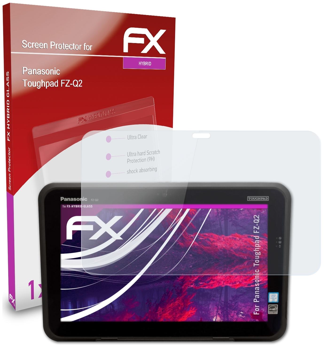 ATFOLIX FX-Hybrid-Glass Schutzglas(für Panasonic Toughpad FZ-Q2)