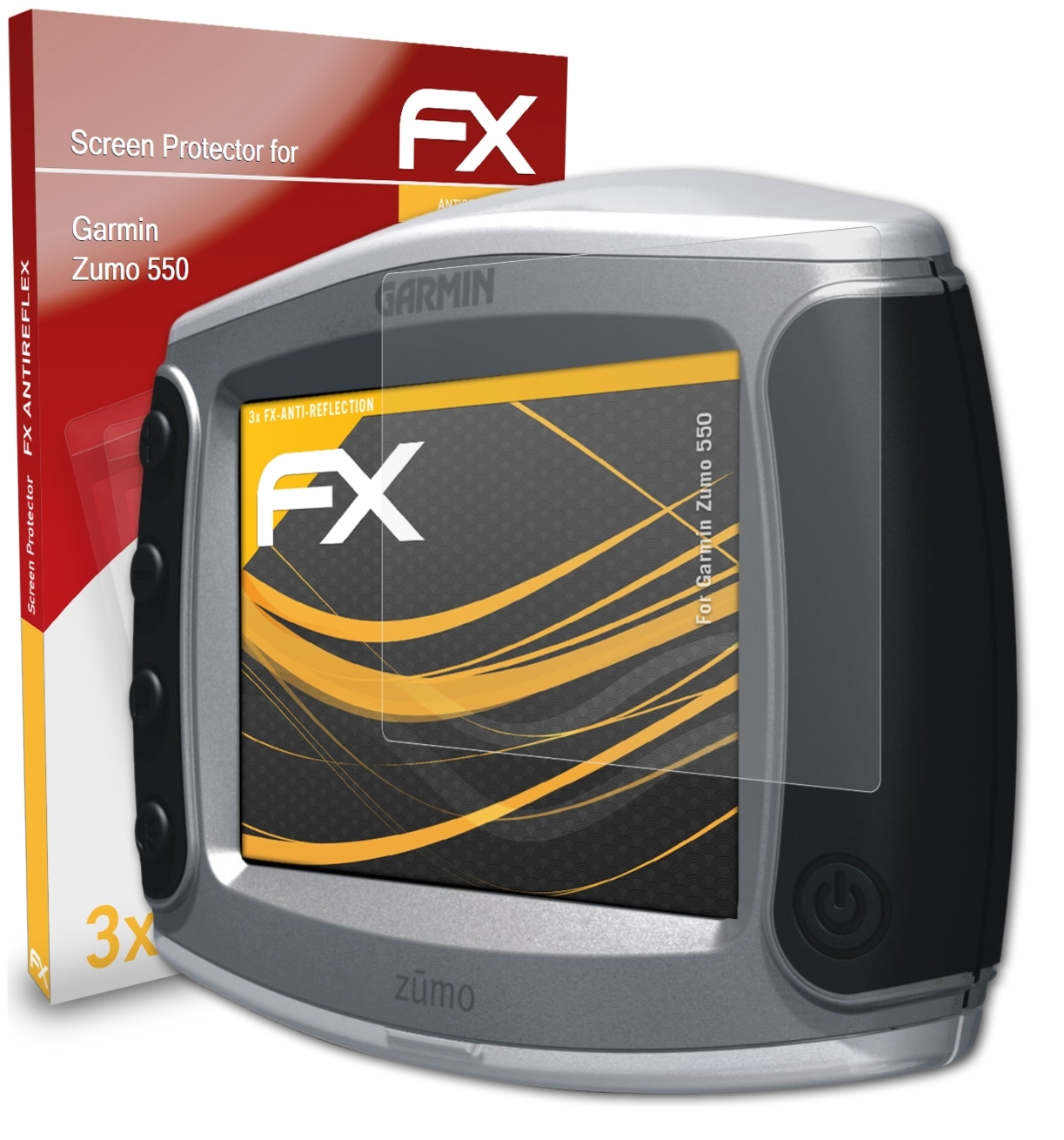 550) ATFOLIX Displayschutz(für FX-Antireflex 3x Garmin Zumo