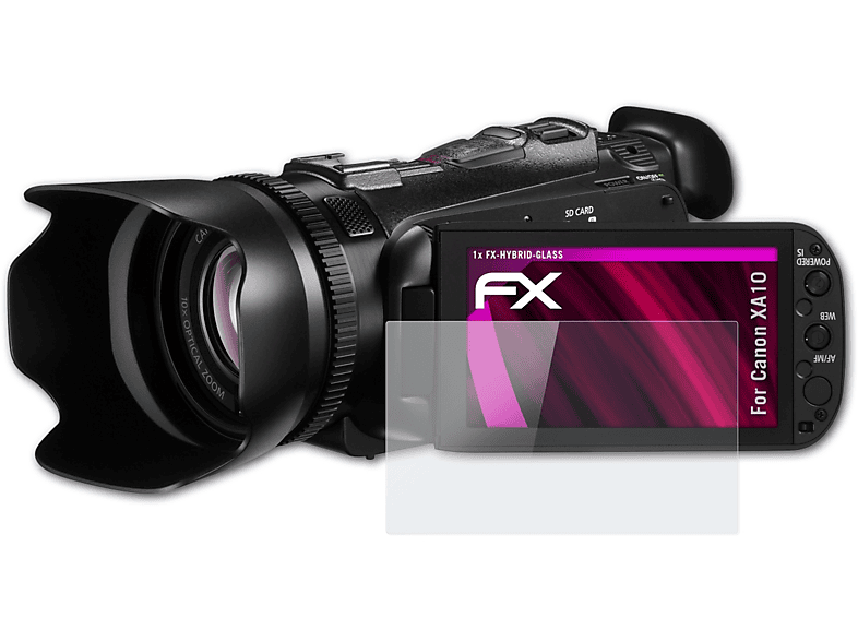 XA10) FX-Hybrid-Glass ATFOLIX Schutzglas(für Canon