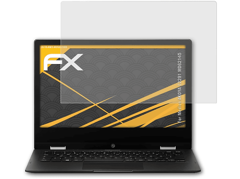 ATFOLIX 2x FX-Antireflex Displayschutz(für Medion AKOYA E2291 (MD62145))
