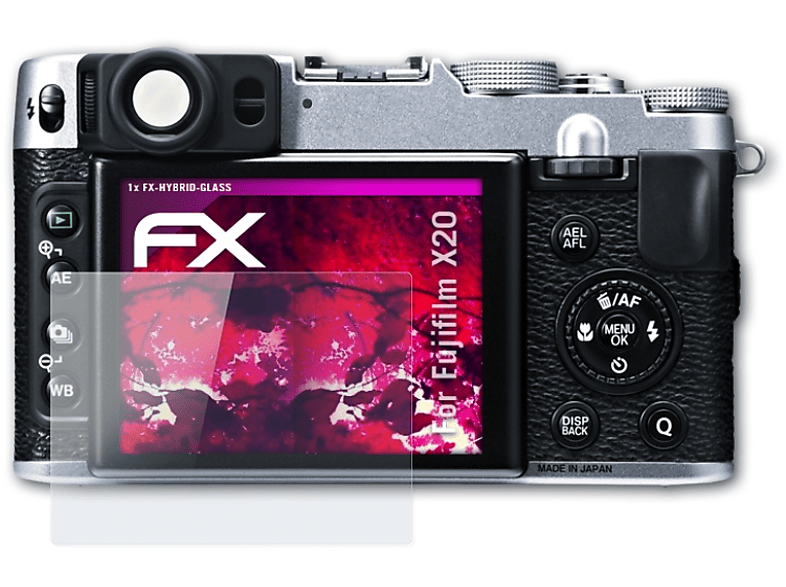 ATFOLIX FX-Hybrid-Glass Schutzglas(für Fujifilm X20)