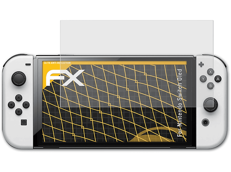 ATFOLIX FX-Antireflex Switch Displayschutz(für 3x Nintendo Oled)