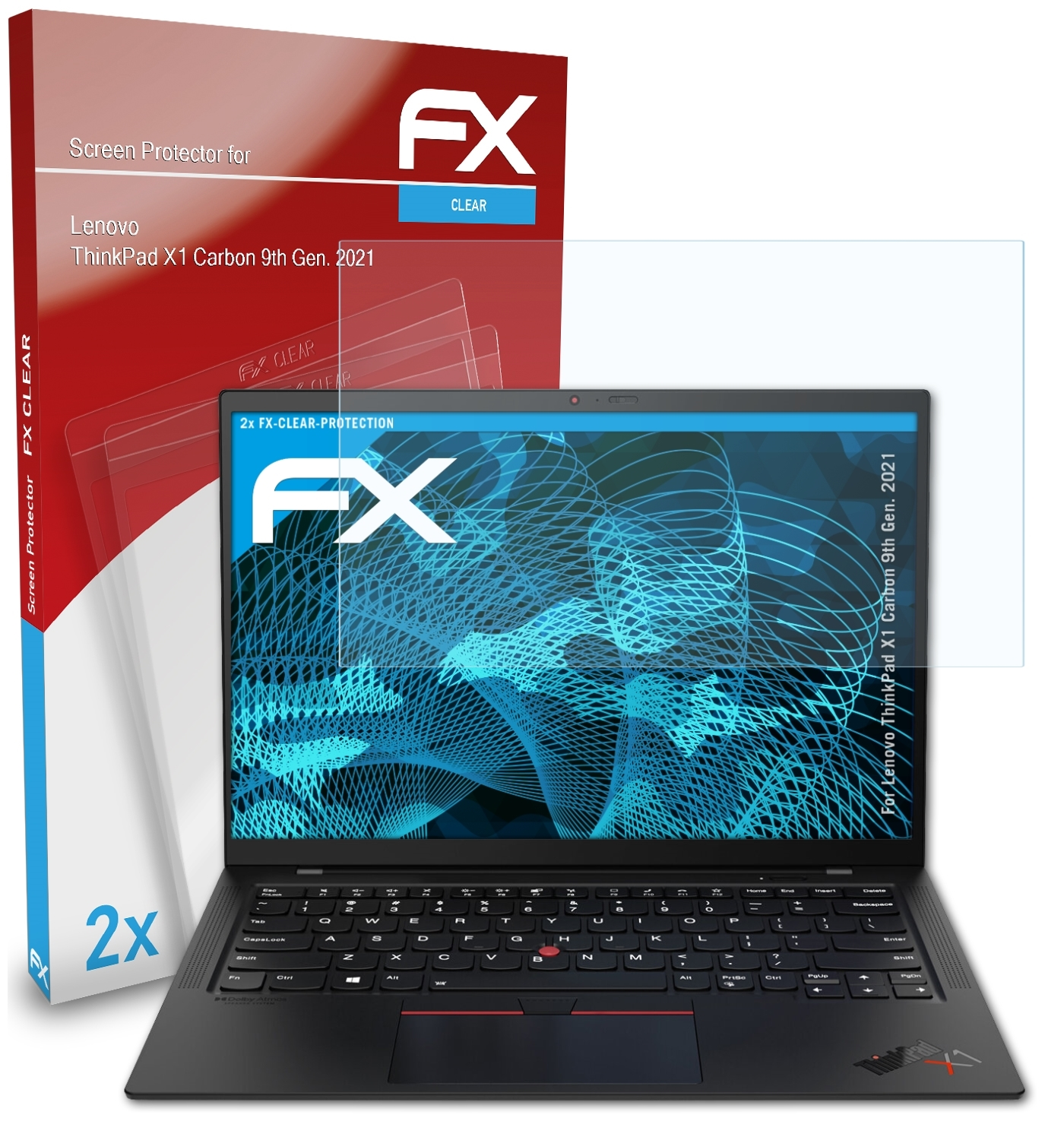 Displayschutz(für ATFOLIX FX-Clear X1 Lenovo Gen. 2021)) Carbon ThinkPad 2x (9th