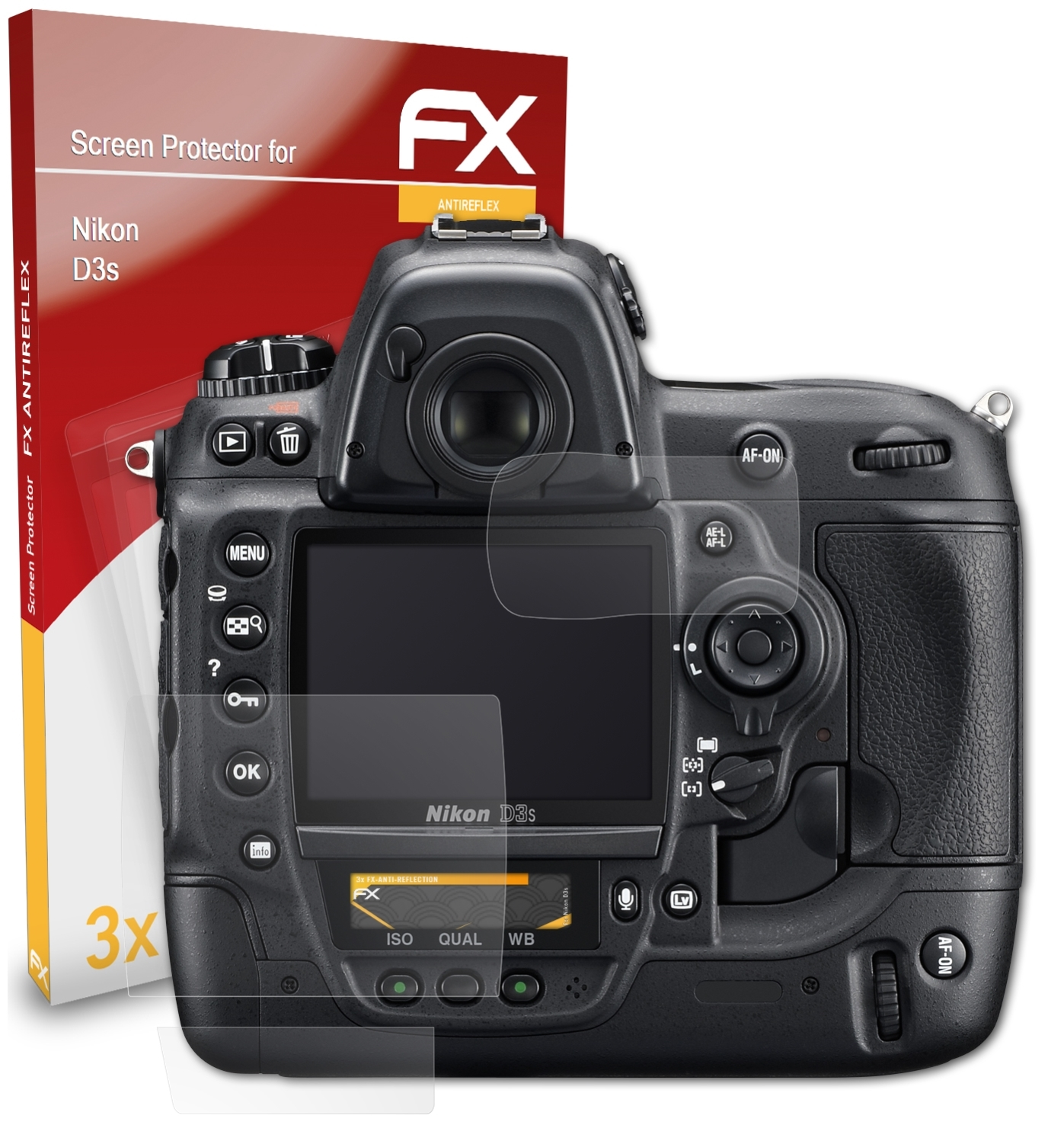 ATFOLIX 3x FX-Antireflex Displayschutz(für Nikon D3s)