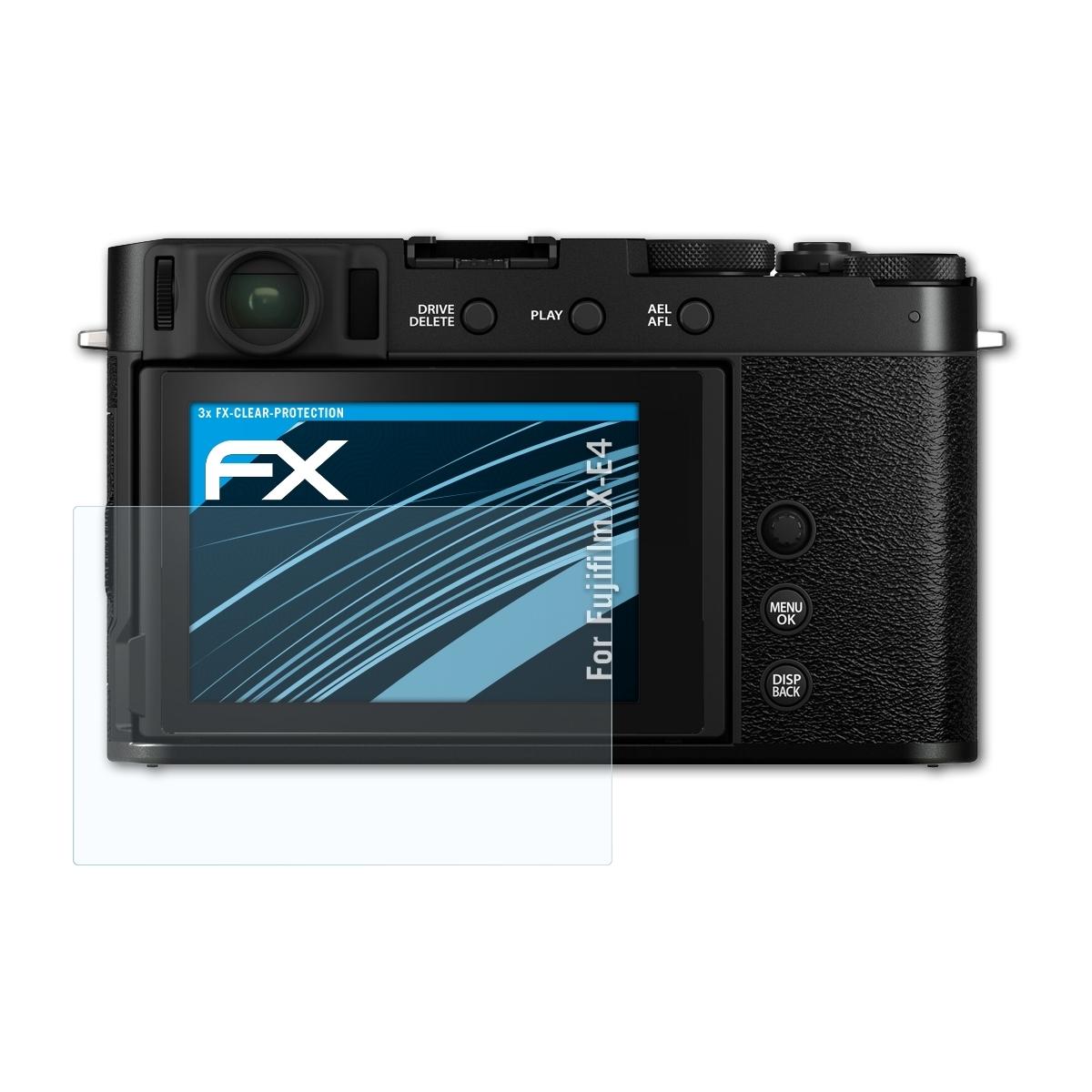 Displayschutz(für FX-Clear ATFOLIX 3x X-E4) Fujifilm