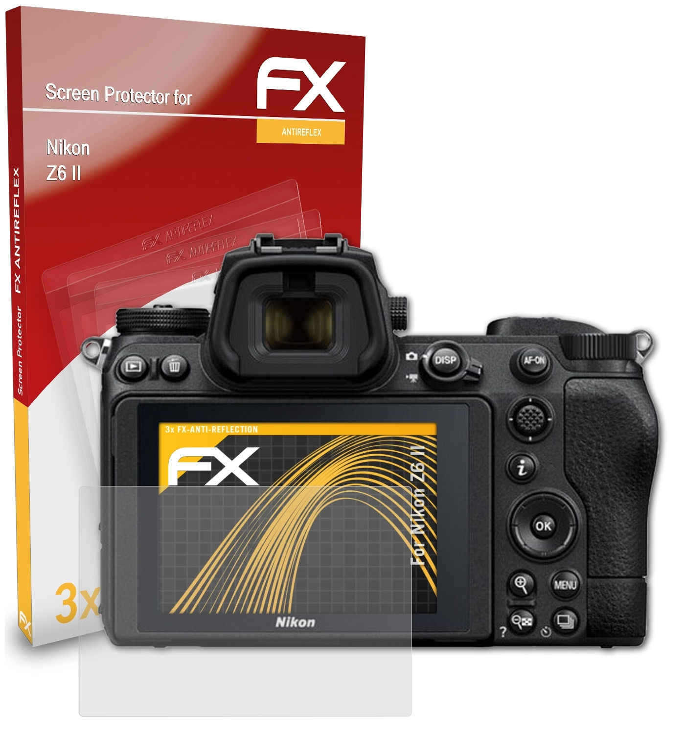 ATFOLIX Nikon Z6 Displayschutz(für II) FX-Antireflex 3x