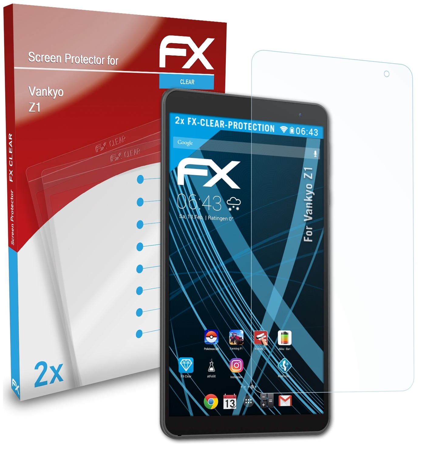 FX-Clear ATFOLIX Vankyo 2x Z1) Displayschutz(für