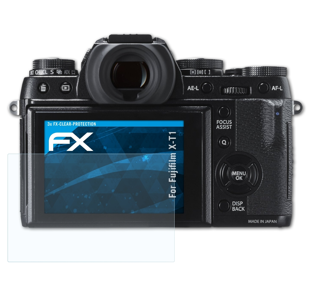 ATFOLIX 3x FX-Clear X-T1) Displayschutz(für Fujifilm